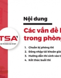 Tập huấn chuyên sâu kỹ thuật hội đồng thi TSA2024